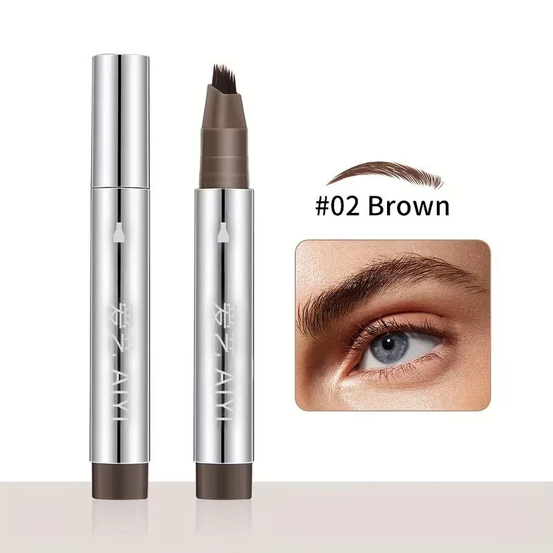 Precision Eyebrow Pen 2 Natural Shades Long-lasting Smudge-proof Qme B2-13-02