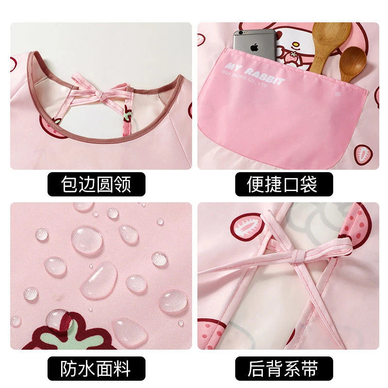 Hello Kitty Fashionable Apron Kitchen Home Use Grease Qme