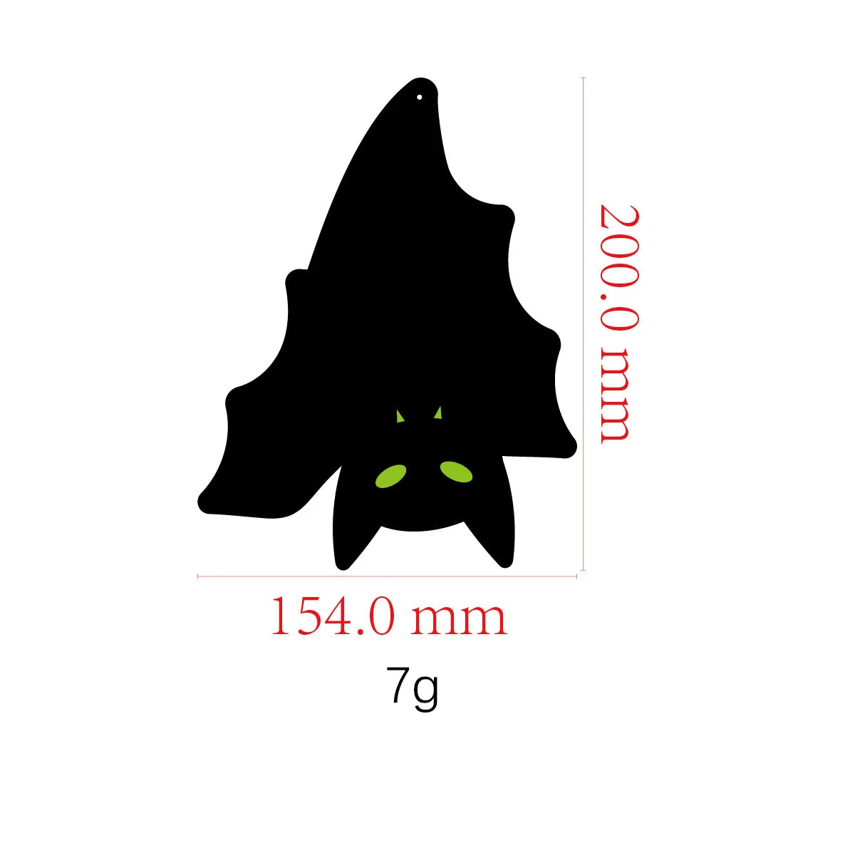 Glowing Eye Bat Pendant Halloween Decoration Spider Luminous Bat Outdoor Party Courtyard Wall Decoration Hanging Tree Ornaments Qme 1PCS Inverted Bat