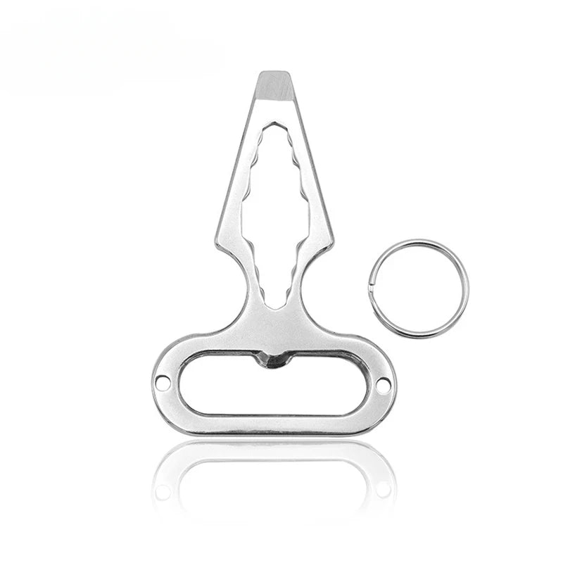 Self Defense Weapons Outdoor EDC Survival Tool Defence Personal Keychian Stinger Bottle Combination Opener Wrench for Men Women Qme 1pc