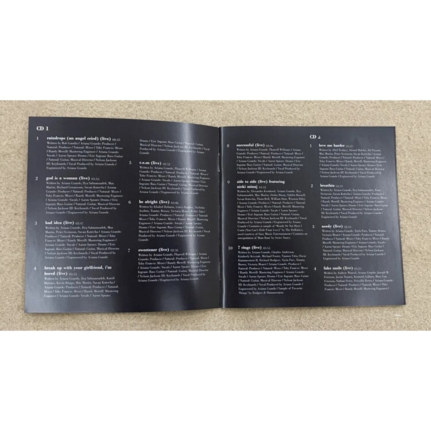 Live Pop Music 2CD Set with Black & White Stage Photography Print, Features Live Vocals & Stage Energy for Live Music Collectors Qme