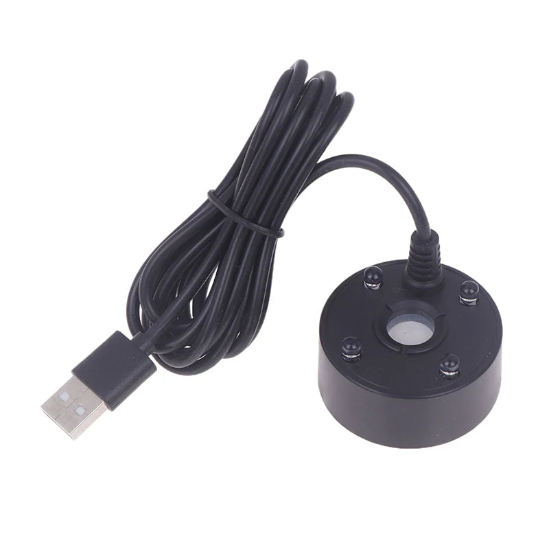 Fish Tank Landscaping Mist Maker Waterproof White Black 5V USB Qme 2 Black