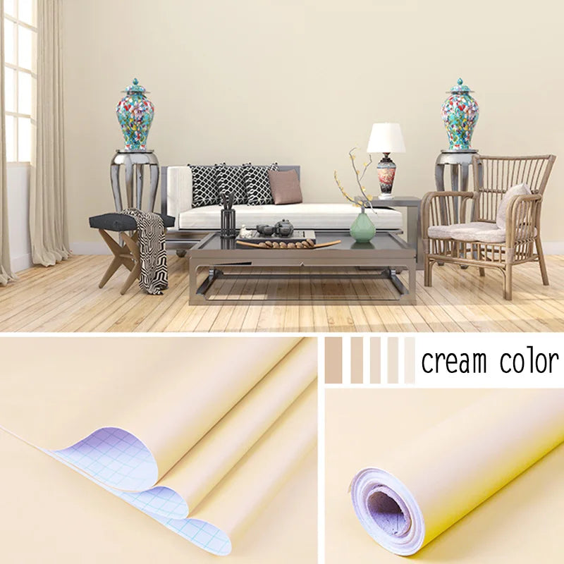 White Glossy Self Adhesive Wallpaper Vinyl Peel Stick Contact Paper Qme