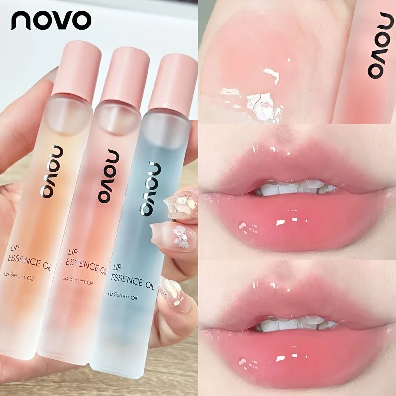 Squalane Hydrating Lip Serum Oil Long-lasting Moisture Non-greasy Qme