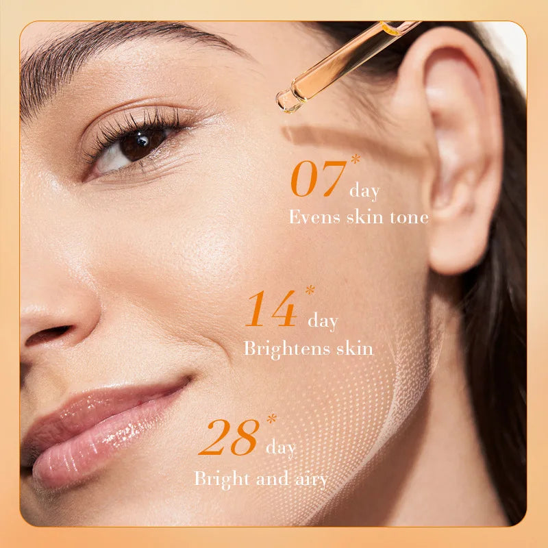 Papaya VC Brightening Serum Improve Dullness Remove Dark Spots Effective Whiten Freckle Product Moisturize Face Skin Care Beauty Qme