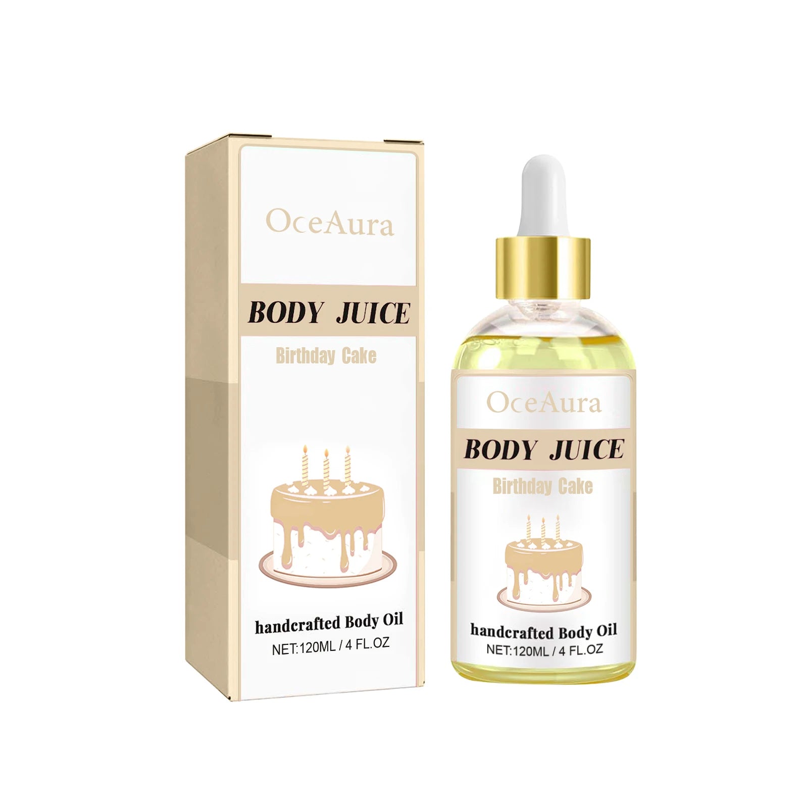 Sweet Fragrance Body Oil Multiple Delightful Scents Moisturizing Nourishing Skin Care Lightweight Non Greasy Fast Absorbing Qme Birthday cake