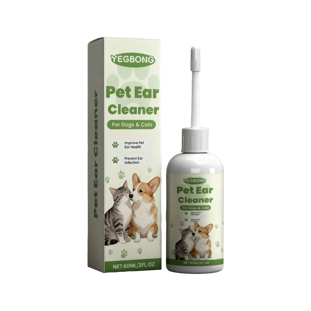 Pet Care Ear Drops Gently Cleaning Earwax Eliminating Odors Reducing Mite Infection Relieve Itching and Discomfort Pet Ear Fluid Qme