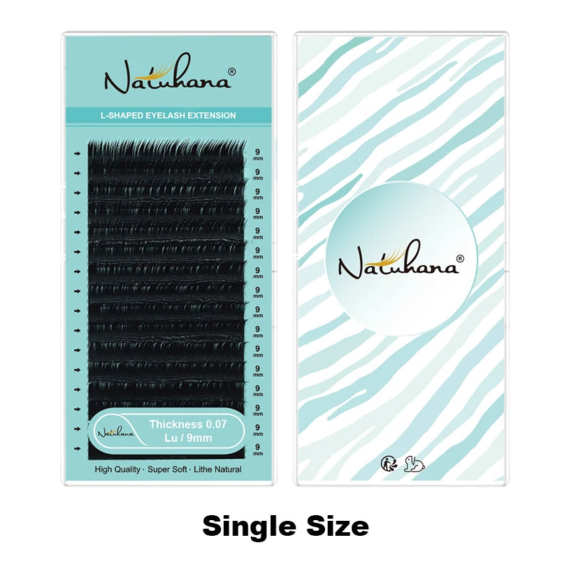 NATUHANA Faux Individual Lashes L LU M Curl Maquiagem Cilios Qme