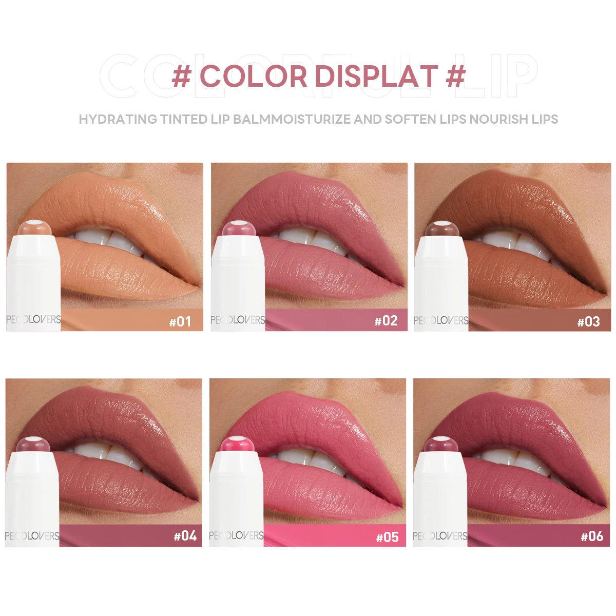 6 Colors Lipstick Pen Waterproof Red Lipstick Non-stick Cup Makeup Lip Liner Pen Cosmetics Qme