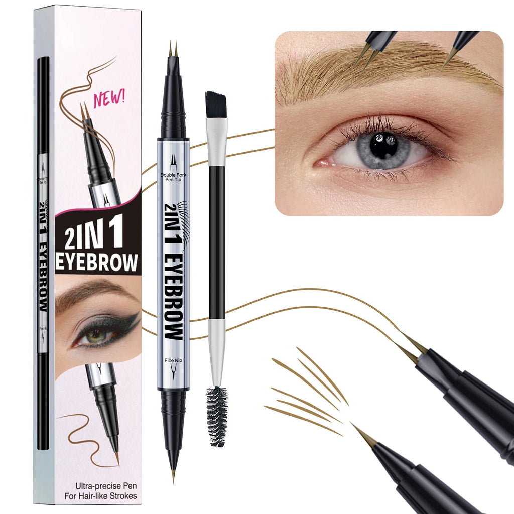 Microblading Eyebrow Pen 1 Waterproof Pencil Brush Professional Qme