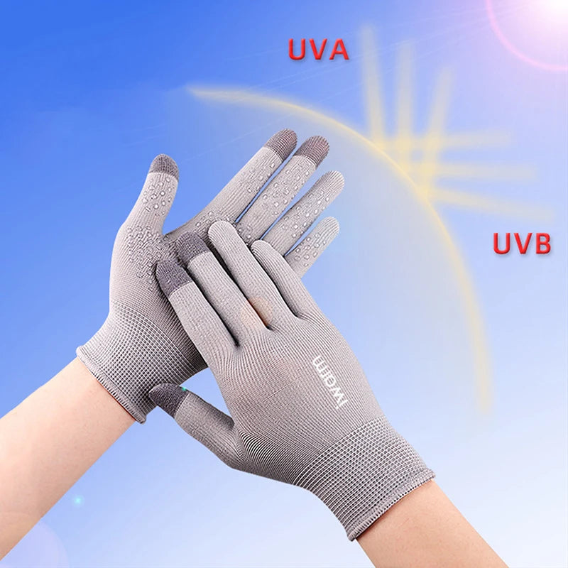 1Pair Anti-ultraviolet Outdoor Sports Running Glove Warm Touch Screen Qme