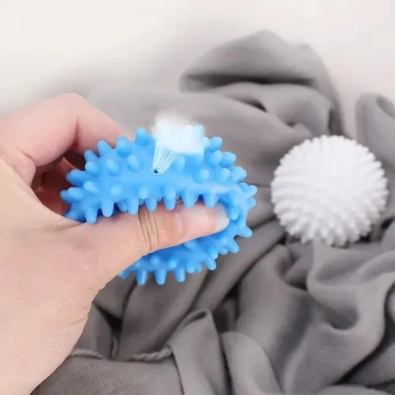 Laundry Balls Anti-Winding Magic Laundry Balls Drying Cleaning Ball Reusable Household Washing Machine Clothes Softener 6/1Pcs Qme