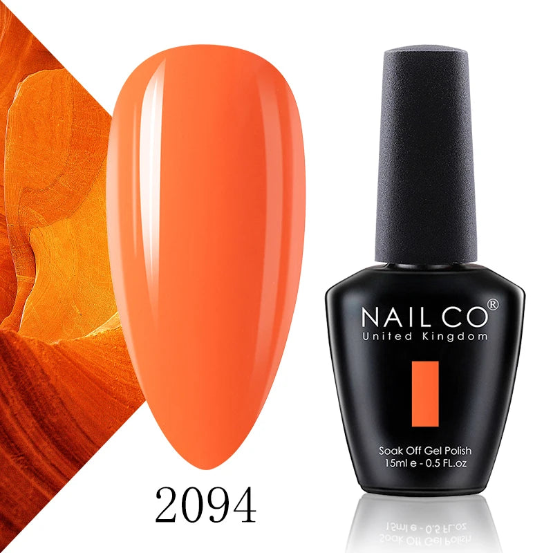 NAILCO 131 Colors Nail Gel Polish Off LED Semi Permanant Art Hybrid