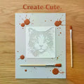 Cat Painting Stencils Reusable Hollow DIY Molds Cute Kitten Pattern Qme Default Title