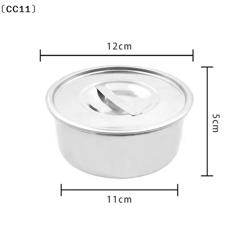 Stainless Steel Steamed Egg Bowl Ramen Rice Fruit Salad Stew Bowls Qme