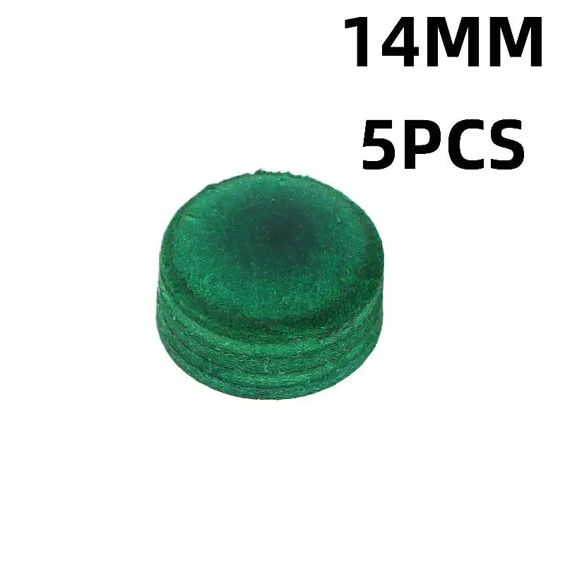 1 3 Multi Layer Red Black Green Leather Snooker Nine Ball Accessories Qme 14mm Green 5pcs
