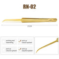NATUHANA Anti-static Straight Eyelash Extension Tweezers Industrial Qme RN-02