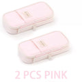 1/2 Piece Kawaii Pencil Case Double Layer Large Capacity Pencil Bag Storage for Office Stationery Storage Box School Supplies Qme 2 PCS PINK