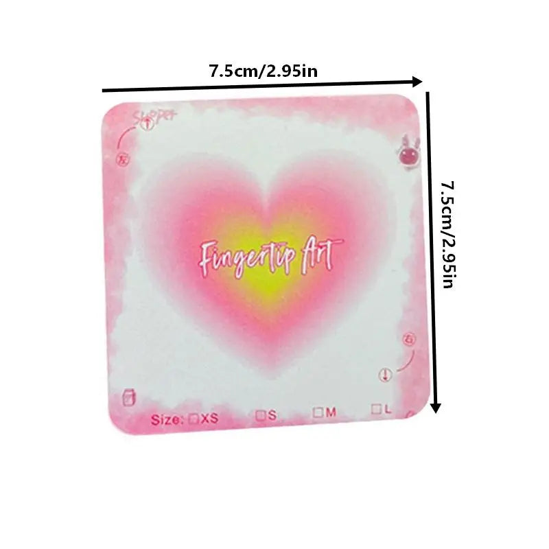 Gradient Pearlescent Nail Display Cards Mark Colorful Design Perfect Qme