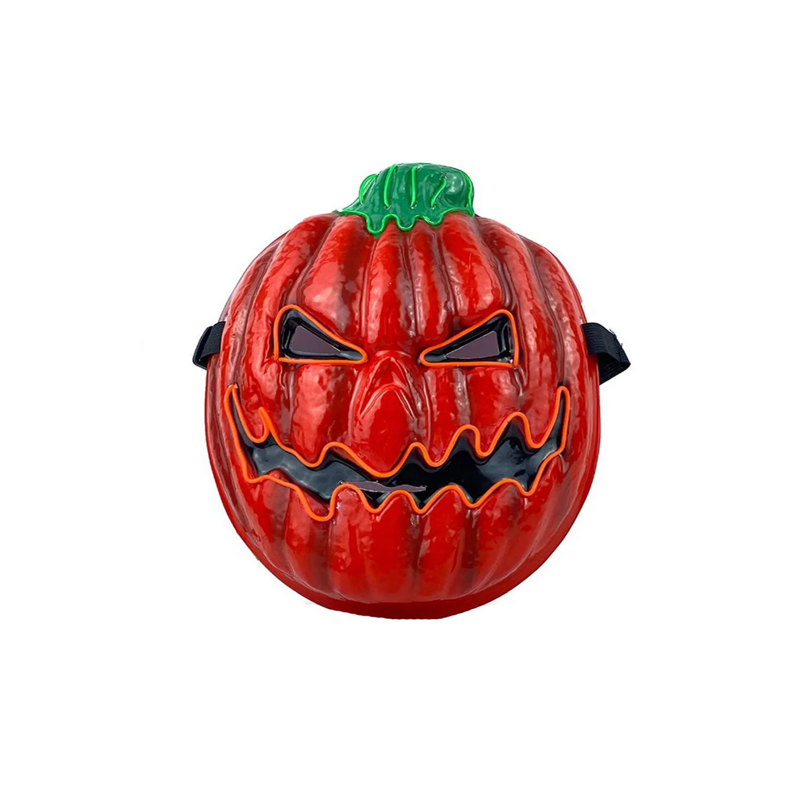 Creative Halloween Party Props Luminous LED Horror Mask Gloiwng Neon Pumpkin Head Mask Light Up Ghost Face Mask Scary Decoration Qme G