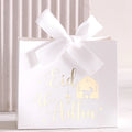 5 Eid Al-Adha Gift Boxes, Beautiful Sheep and Calligraphy Text Design, Pastel Colors, Ribbon Handles, Perfect for Eid Al-Adha Pa Qme 5pcs-white-white