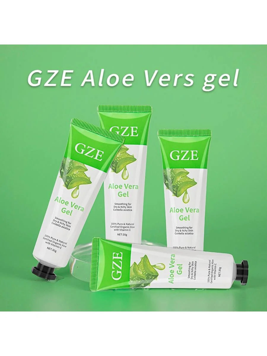 GZE 99% Aloe Soothing Gel Premium Nature Pure Aloe Vera Gel - For Face & Dry Skin, Aloe Vera Gel Sunburn Relief,Skin Moisturizer Qme