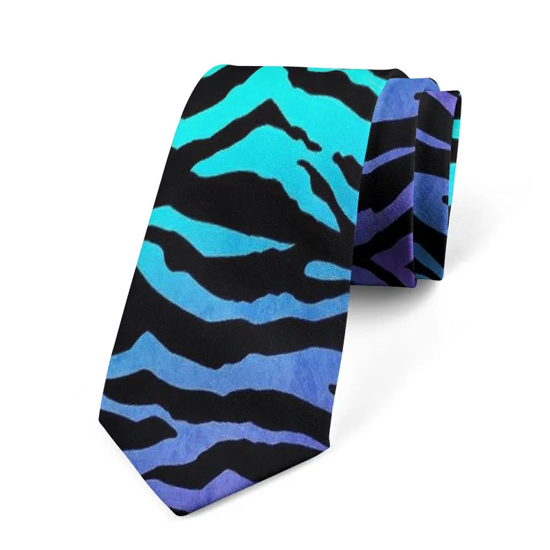Leopard Snake Sexy Novelty Printed Tie Fashion Casual Creative Men's Qme style8