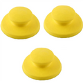 A02F-Manual Sander Grinding Block 124Mm Compatible 5-Inch Round Hand Tray Polishing Adhesive Tray Qme Yellow