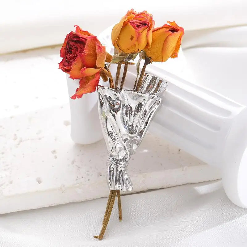 Mini Clothing Bouquet Clips Fashion DIY Wearable Accessories for School Events Handmade Craft Gifts 12 Pieces Qme