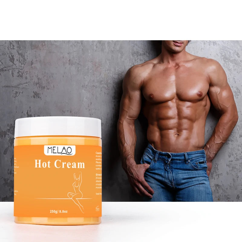 MELAO Hot Cream Massage Gel - Natural and 87% Organic Anti Cellulite Slimming Lotion Fat Burning Massage Weight Loss Cream Qme