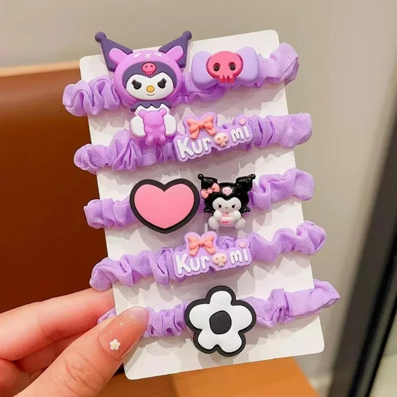 Clow Mi Cartoon Hair Tie Cute Gentle Clips Accessories Students Qme