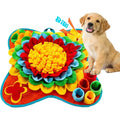Pet Dog Mat Snack Smell Mat, Suitable for Small and Medium sized Dogs Portable Interactive Nose Smell Training Mat Qme Red
