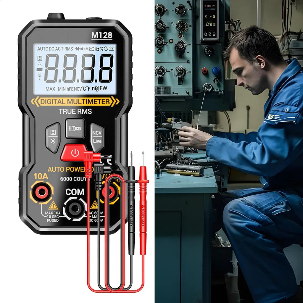 Multimeter Tester 6000 Counts Smart Voltage Measuring Instruments Qme