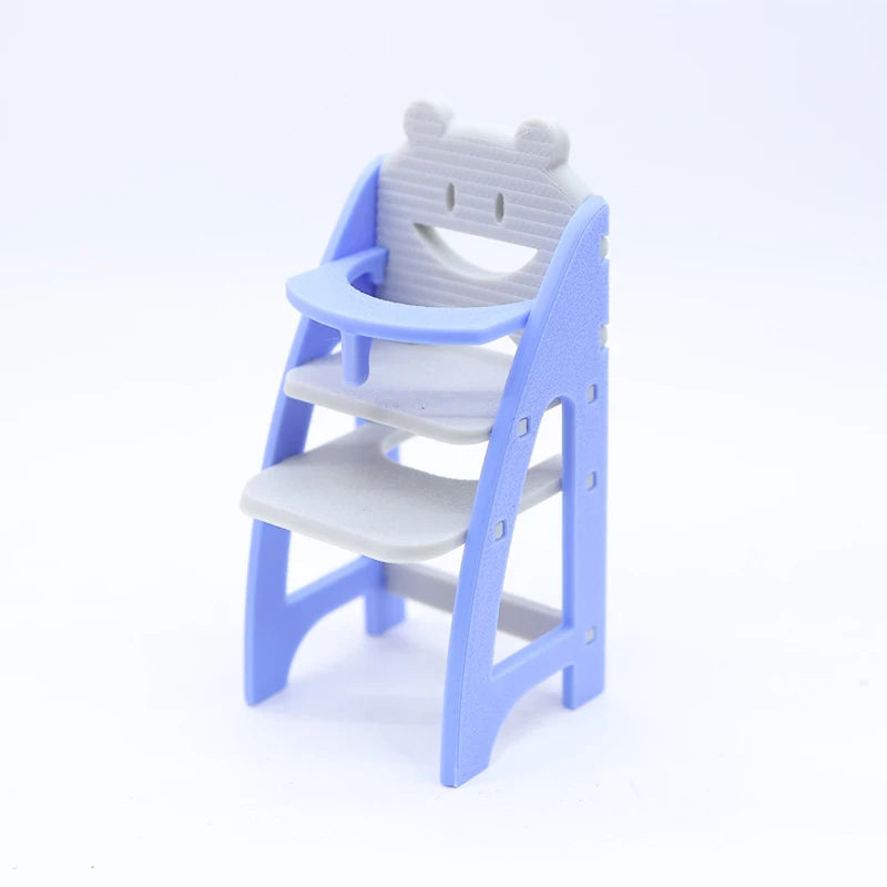 Miniature Simulation Baby Dining Chair Model 1 12 Scale Dollhouse Qme