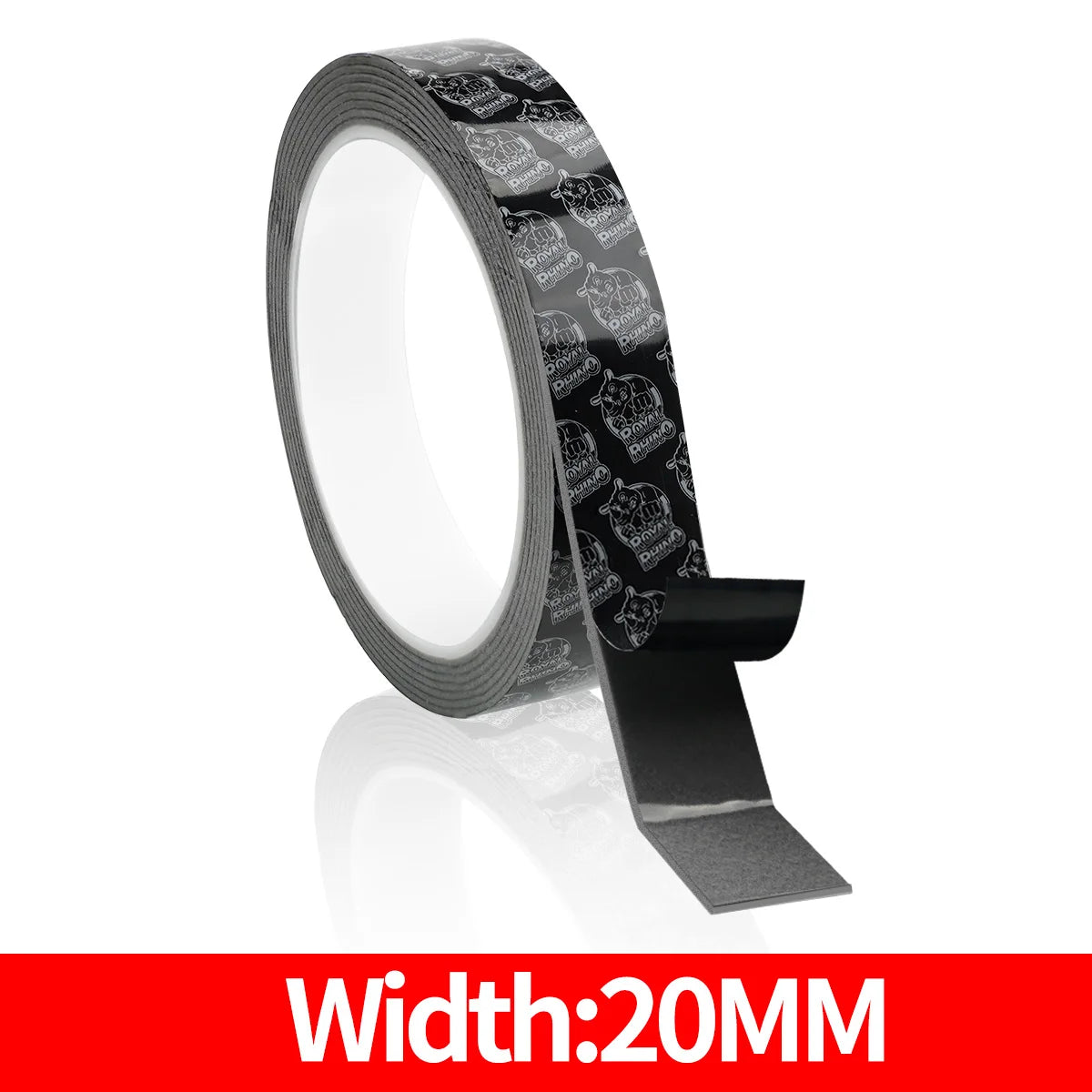 Double Sided Adhesive Tape, High Viscosity Car Fixed Adhesive, High Temperature Resistant, Waterproof No Marks,No Trace Adhesive Qme 20mmX2.5M 1.2mm