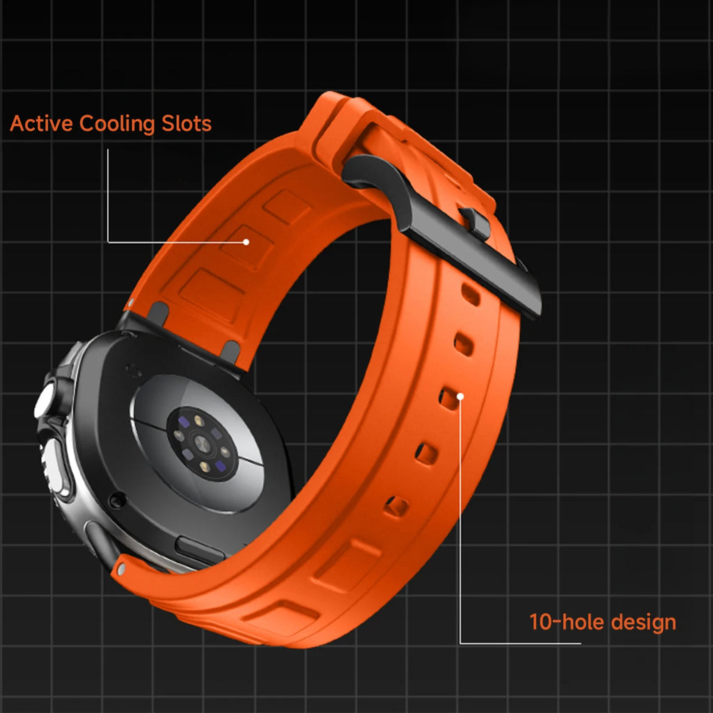 Strap for Samsung Galaxy Watch Watch 9/8 40mm 44mm Sports Silicone Bracelet for Samsung Galaxy Watch 8 Classic 46mm Band Correa Qme