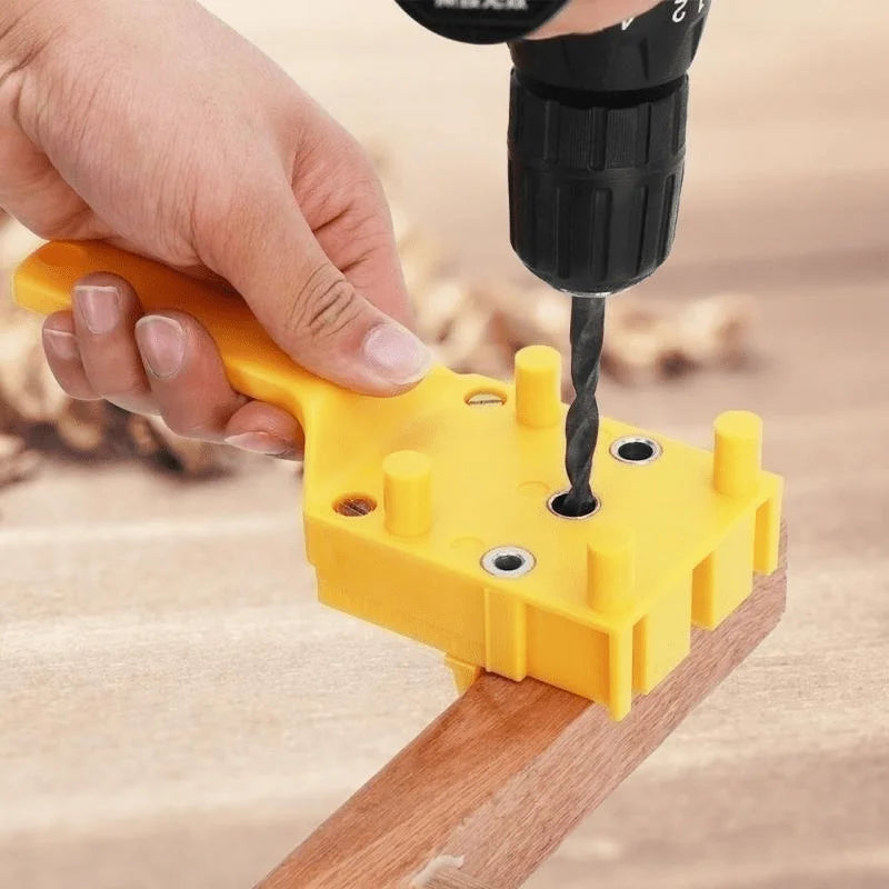 Wood Drilling Locator Jig Handheld Hole Punch Guide Positioning Tool Plastic Drill Guide Template For Woodworking Hole Drilling Qme