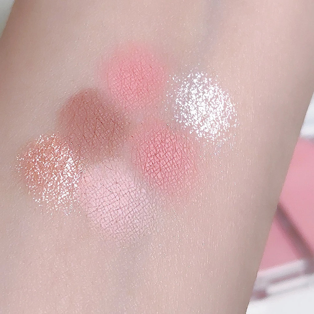 Six-color Eyeshadow Palette Soft Delicate Pearlescent Matte Earth-tone Qme