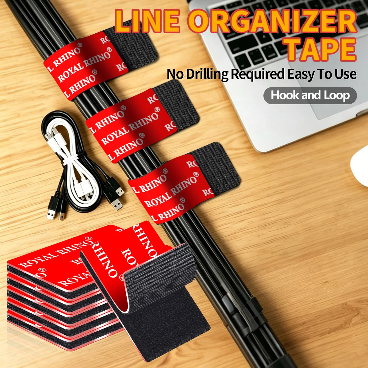 High-Adhesion Hook & Loop Pads Self-Adhesive Backing for DIY Floor Pads High Adhesion Heat-Resistant Hook and Loop Fasteners Qme