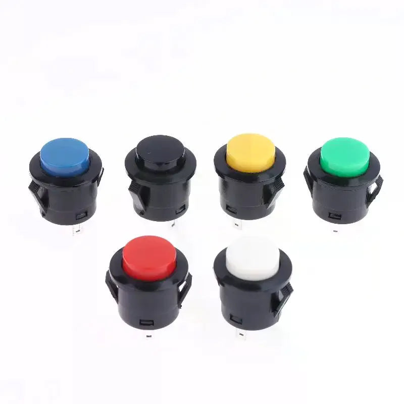 5 Pcs Momentary Push Button Switch R13-507 16mm Round Switch 2Pins ON-OFF Self-reset Panel Mounting Qme