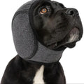 Dog Noise Reduction, Sound Insulation, Ear Muffs, Swimming Waterproof Headgear, Dog Emotional Soothing Headgear Qme grey L