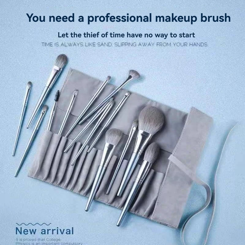 14Pcs Makeup Brushes Soft Fluffy Makeup Tools Cosmetic Powder Eye Shadow Foundation Blush Blending Beauty Make Up Brush Qme B