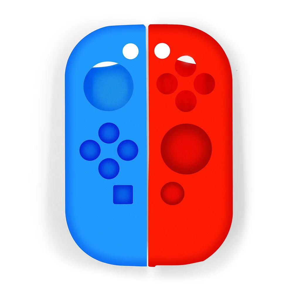 Switch JoyCon Case Silicone Protective Case Compatible Switch/Switch OLED JoyCon Controller Drop Protection Holder Case Qme Red Blue