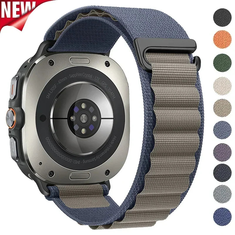 Alpine Loop For Samsung Galaxy Watch 7 Ultra Strap 47mm Accessories Sport Nylon Bracelet correa Galaxy watch ultra band 47 mm Qme
