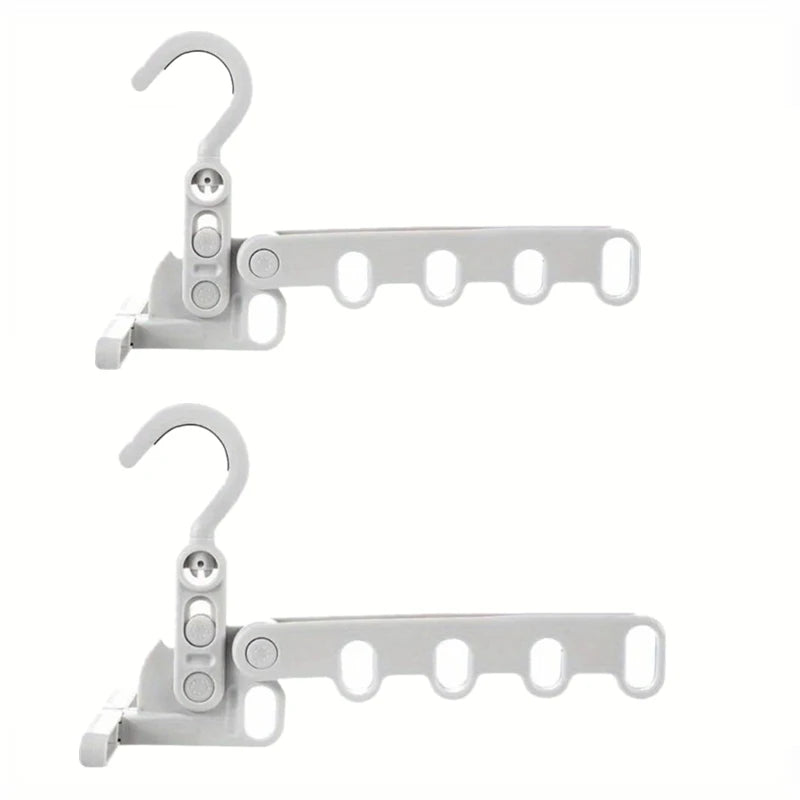 Folding Hanger Rack Heavy Duty Clothes Hangser Clothes Storage Organizer For Travel Dorm Essential Drying Tool For Clothes Qme 2pcs