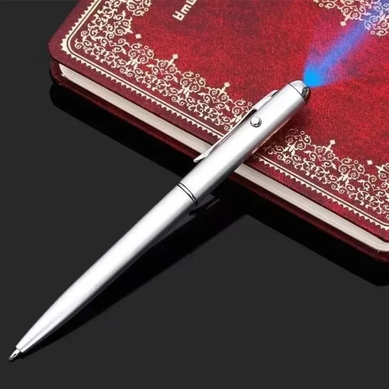 2-in-1 Invisible Ink Pen LED UV Light Ballpoint Creative Money Qme