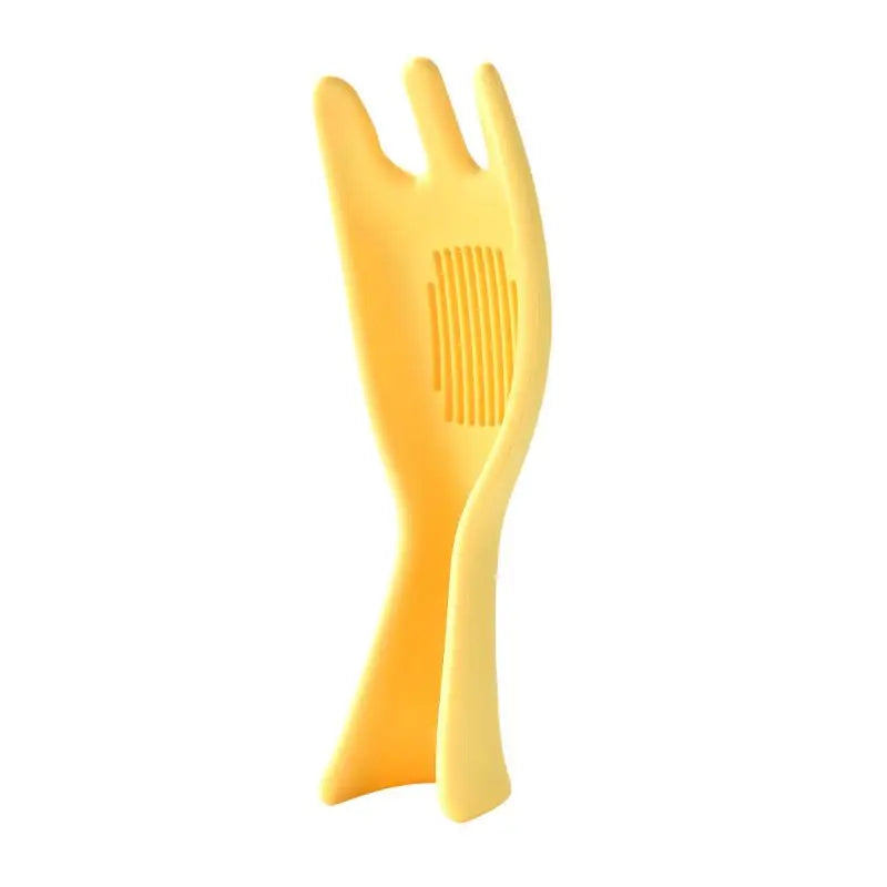 Silicone Rice Sieve Spoon Multifunctional Kitchen Drain Colander Qme Yellow