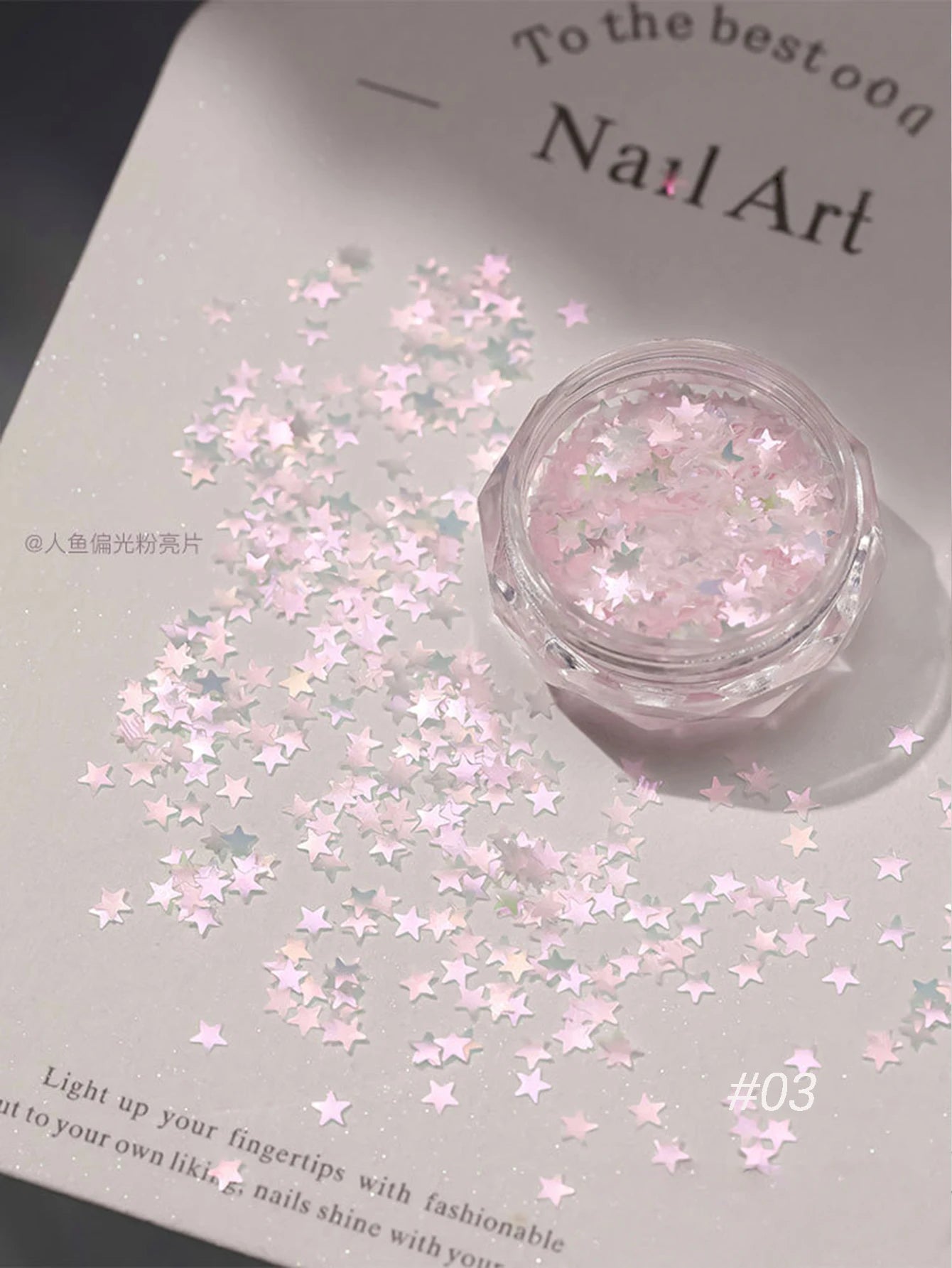 1 Pink Cherry Blossom Glitter Nail Art Heart Flower Butterfly DIY Qme 03