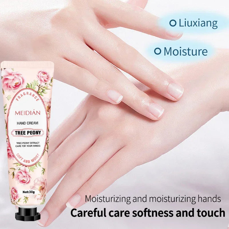 Flower Fragrance Hand Cream Moisturizing Nourish Lotion Anti-aging Qme