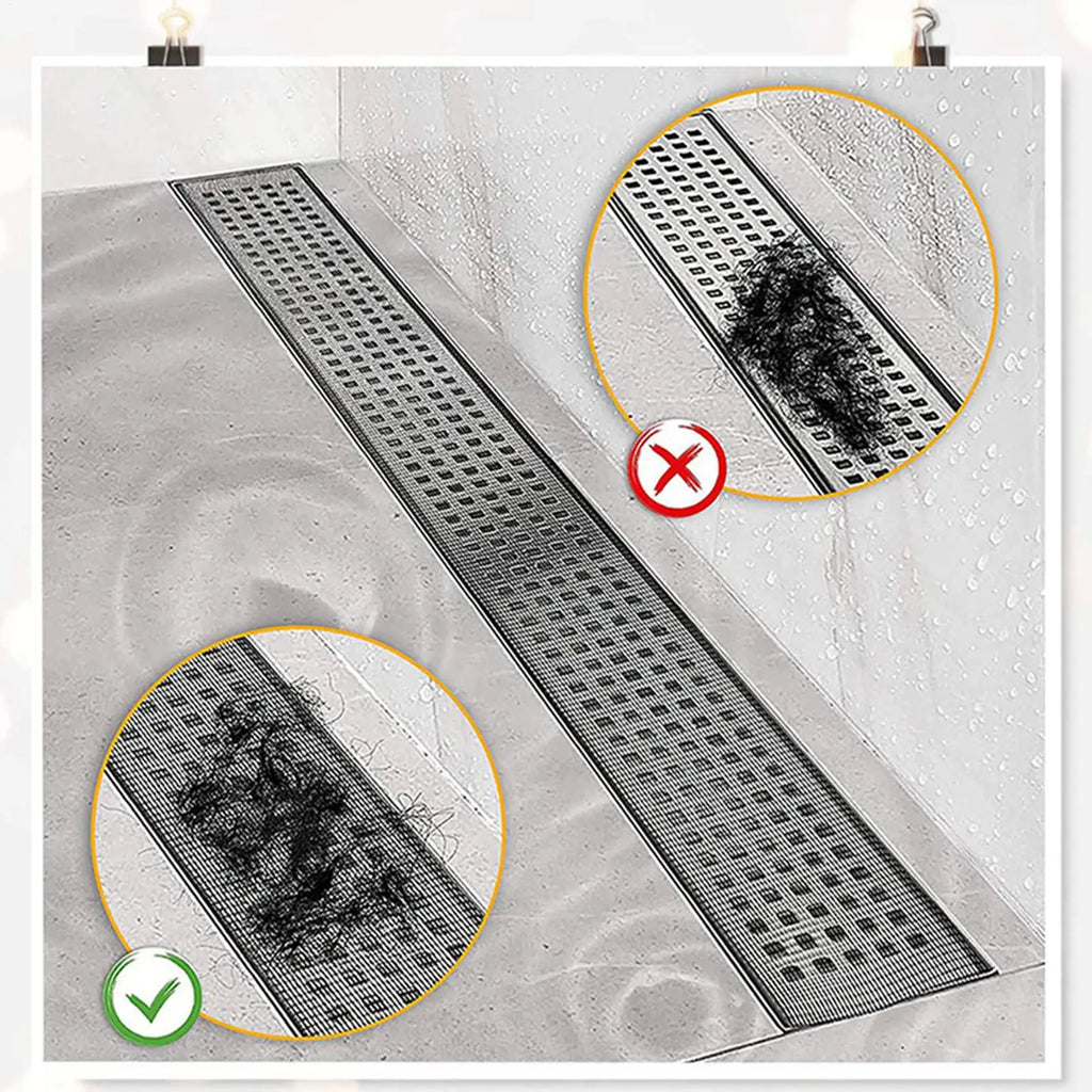 Tub Drain Hair Catcher Cuttable Mesh Cover Stickers Screen Home Qme